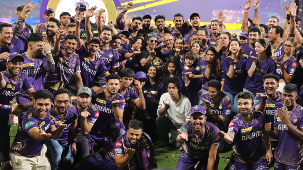 1200-675-21567549-287-21567549-1716785488407 - Social Nation KKR Kolkata Knight Riders IPL Indian Premier League 2024 final match winners champions SunRisers Hyderabad Shah Rukh Khan cricket brands celebrate