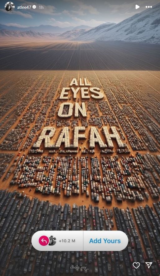 21579151_oo - Social Nation All Eyes On Rafah Instagram stories Israel-Palestine war genocide Gaza social media outrage Blockout 2024 celebrities content creators influencers