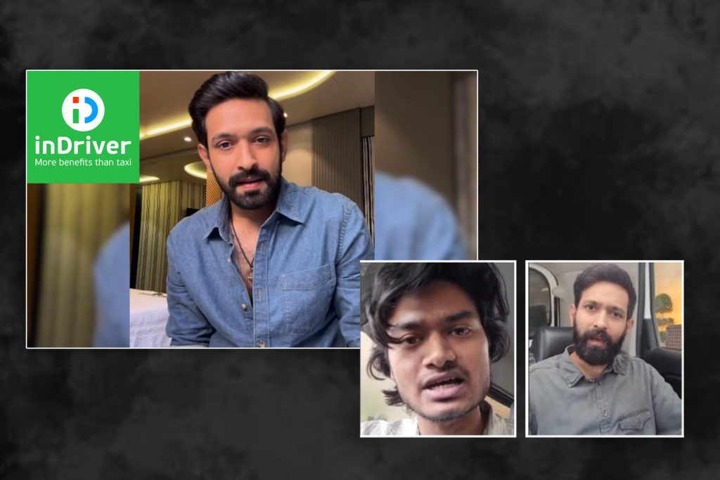 Vikrant X inDrive - Social Nation Vikrant Massey's argument video a strategic inDrive promotion