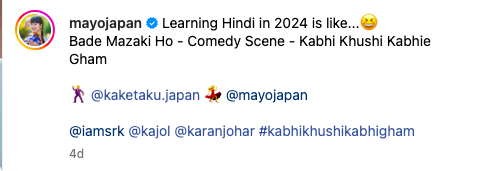Screenshot-2024-05-23-at-5.42.22-PM - Social Nation Netizens react to the viral video Japanese creators Mayo and Kake recreating K3G Scene