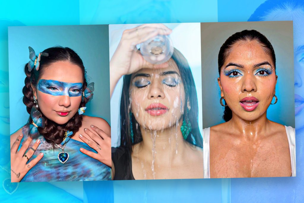 blue makeup trend on instagram by billie eilish song beauty fashion influencers content creators - Social Nation blue makeup trend on instagram by billie eilish song beauty fashion influencers content creators