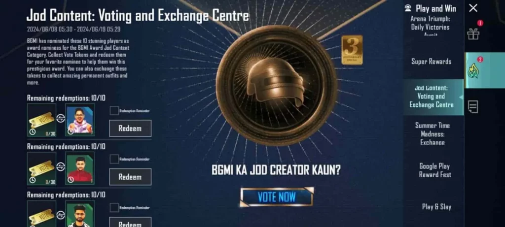 IMG_8123-scaled-1 - Social Nation Krafton BGMI Awards 2024 Battlegrounds Mobile India gaming creators influencers gamers players vote categories Jod Content