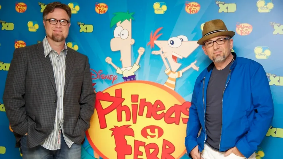 Phineas-and-Ferb-Dan-Povenmire-Jeff-Swampy-Marsh - Social Nation Phineas and Ferb series new show revival season 5 6 creators Dan Povenmire Jeff Marsh Disney+