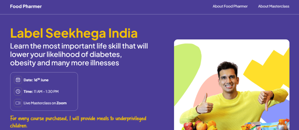 Screenshot-2024-06-17-163714 - Social Nation FoodPharmer Revant Himatsingka health school label seekhega india masterclass label padhega india healthy eating nutrition packaged foods FMCG brands
