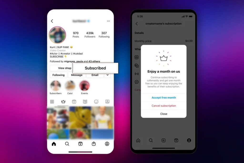 Instagram Subscription - Social Nation Instagram rolls out subscription plans to enhance connections