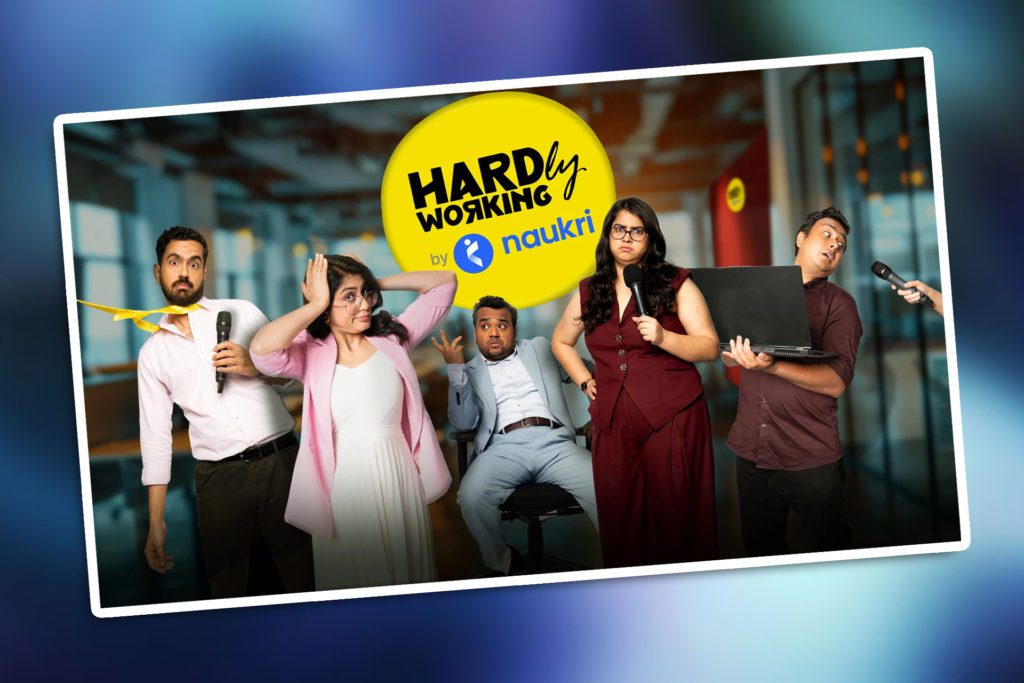 naukri.com disney+ hotstar hardly working standup series 