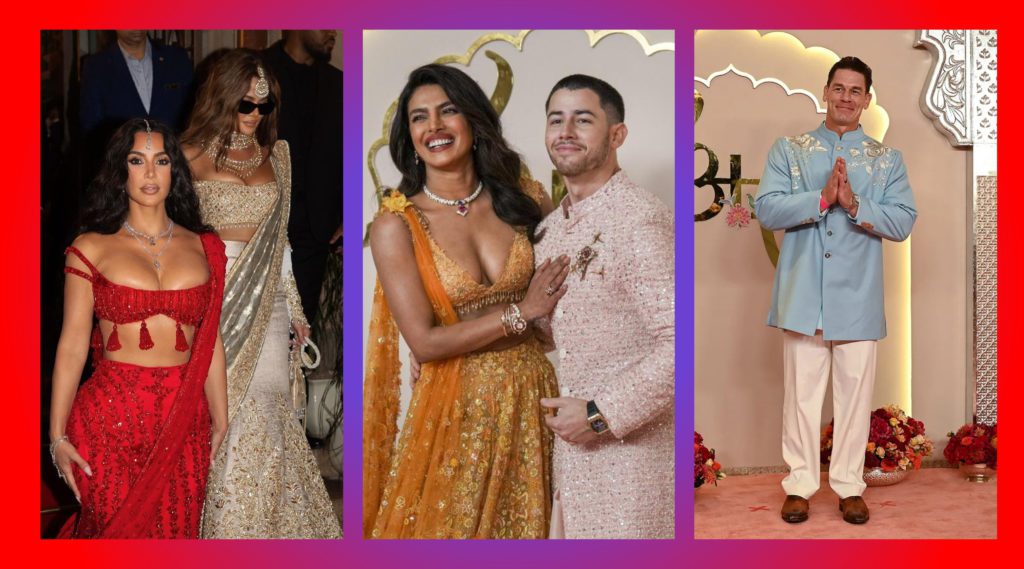 ar wedding internatonal celebrities fashion spectacle kim kardashian john cena khloe kardashian nick jonas priyanka chopra indian culture - Social Nation international celebrity fashion kim kardashian khloe kardashian john cena priyanka chopra nick jonas ambani wedding
