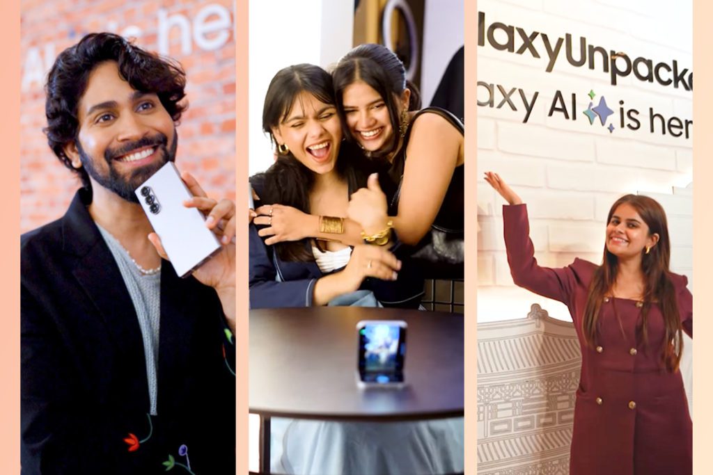 FI-for-Creators-at-Galaxy-AI-event - Social Nation indian content creators and influencers at samsung galaxy unpacked 2024 launch event