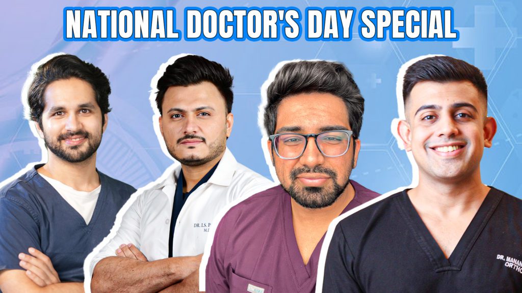 national doctors day medical content creation offline practice online health awareness dr manan vora dr agni bose dr prateek makwana dr imran patel