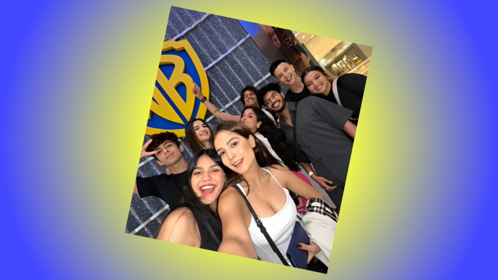 yas island warner bros world dubai abu dhabi content creators at wb instagram - Social Nation yas island warner bros world dubai content creators ritvi shah shehzaan khan