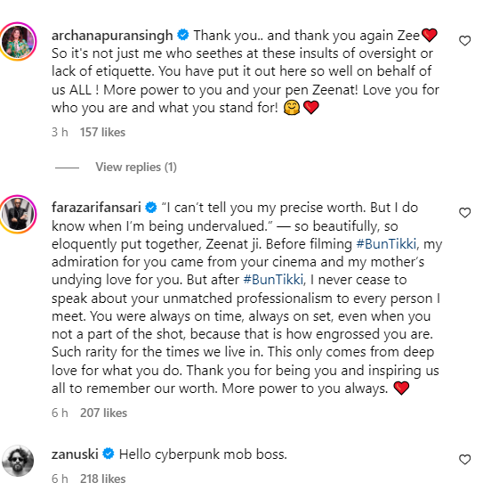 Screenshot (1704) - Social Nation zeenat aman Instagram post archana puran singh shamita shetty girl squad luxury brands pay
