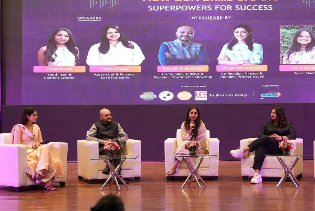 from the creator-verse Prajakta Koli Mostlysane panel Lucknow content creators social media Instagram YouTube