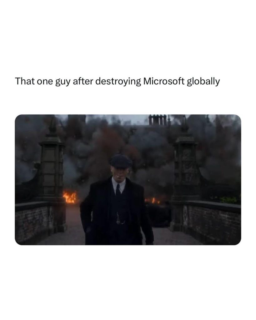 crowdstrike ms memes - Social Nation crowdstrike microsoft tech outage meme edition