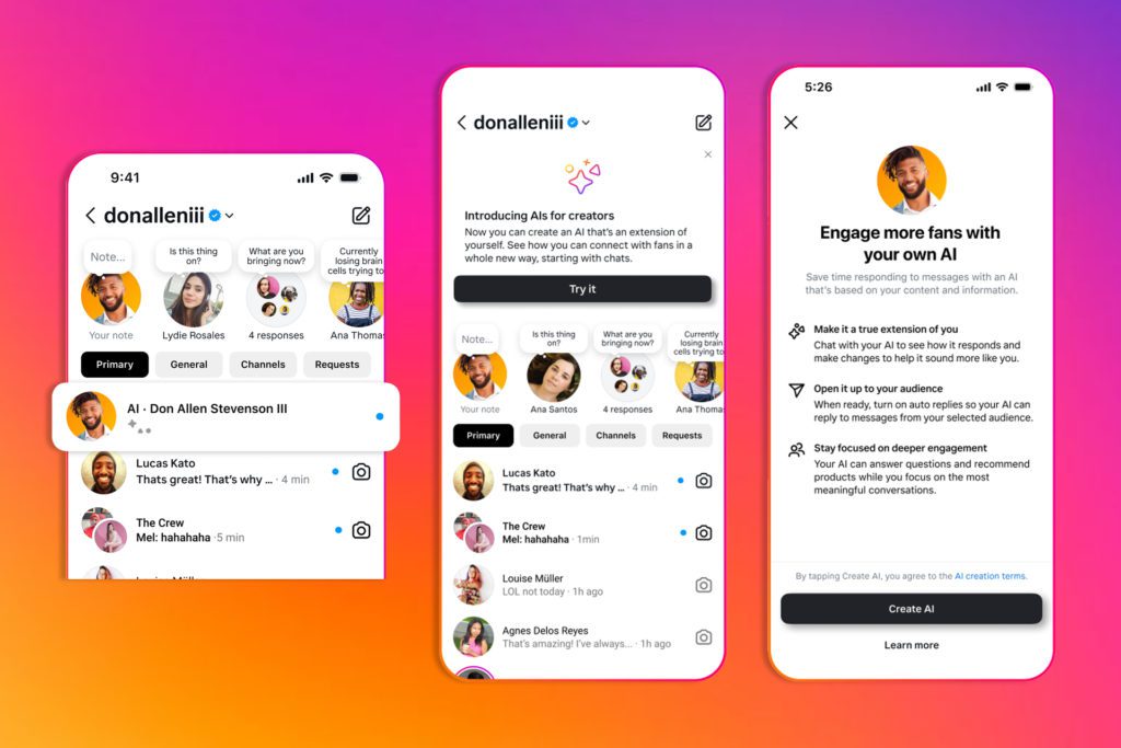 instagram creators meta ai studio ai avatars new feature user-friendly interface - Social Nation instagram creators meta ai studio ai avatars new feature