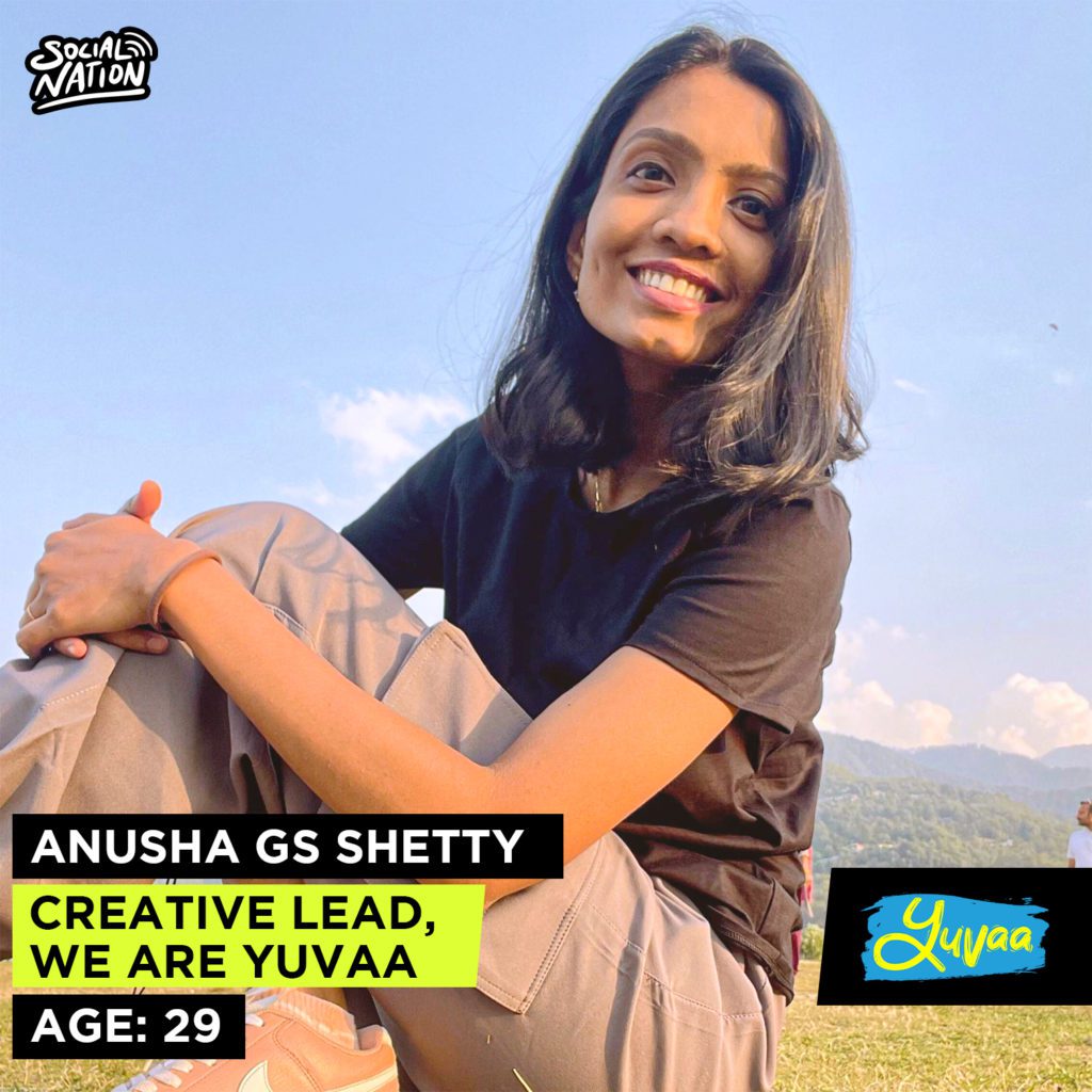 Artboard 3 - Social Nation International Youth Day young creative talent Anusha GS Shetty we are yuvaa Media content creation industry
