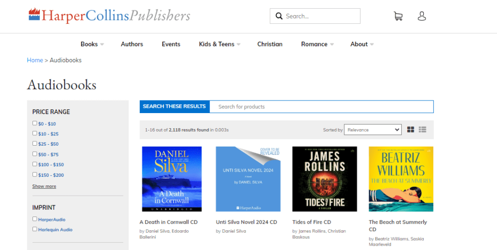 Screenshot 2024-08-09 170158 - Social Nation National Book Lovers Day Poulomi Chatterjee HarperCollins India audiobooks website