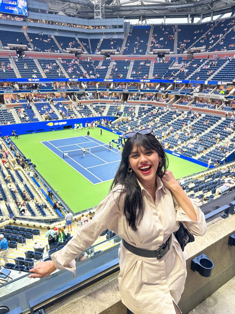 IMG_4349 - Social Nation Ritvi Shah US Open 2024 sole Indian fashion content creator