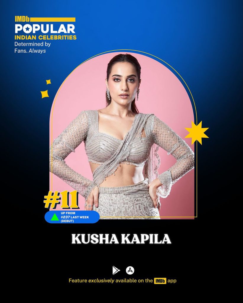 Snapinsta.app_461195613_17953508750829313_7205865820708049452_n_1080 - Social Nation Kusha Kapila IMDb ‘Popular Indian Celebrities’ List debut actor content creator Life Hill Gayi web series OTT Disney+ Hotstar Kalki