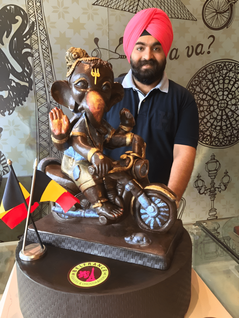 d12b2b98-0097-4cff-a5a6-4616cd9702b1 - Social Nation iconic ganpati idols made of chocolate Sarabha Nagar Ludhiana ganpati pandals