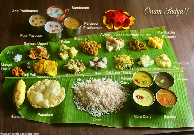 image - Social Nation Onam Sadya meal chef nehal karkera list of dishes