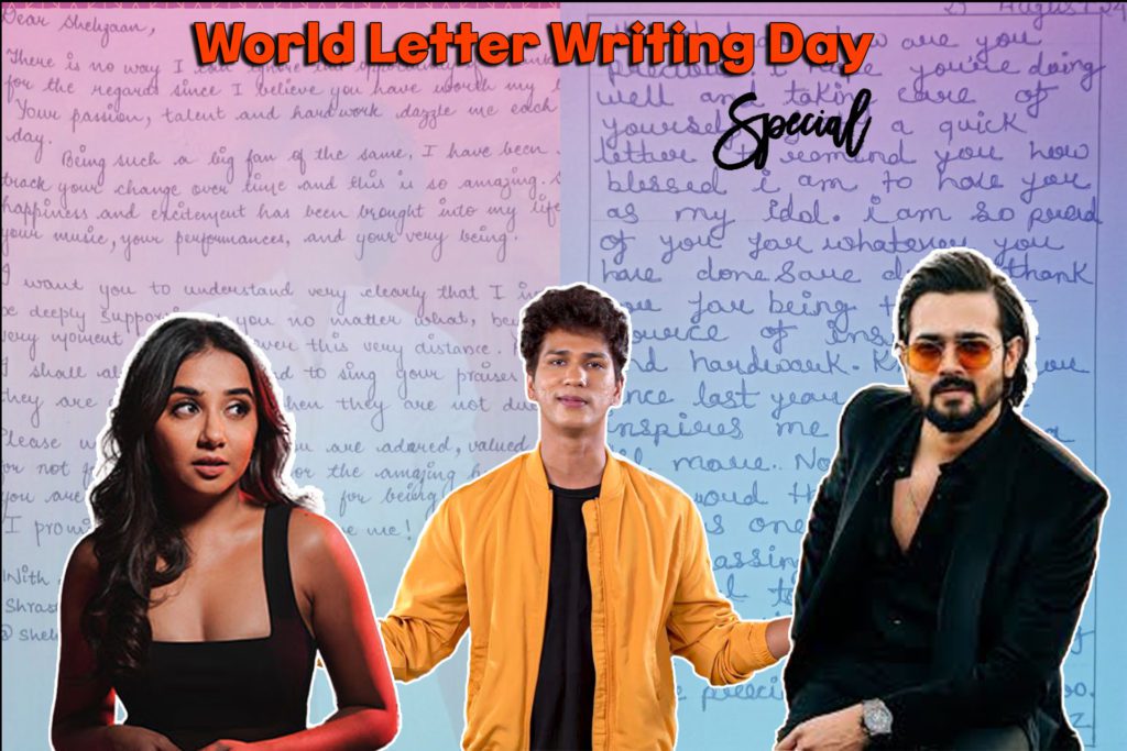 World Letter Writing Day creator fandom Bhuvan Bam Prajakta Koli Shehzaan Khan hearfelt letters for creators letter writing day special