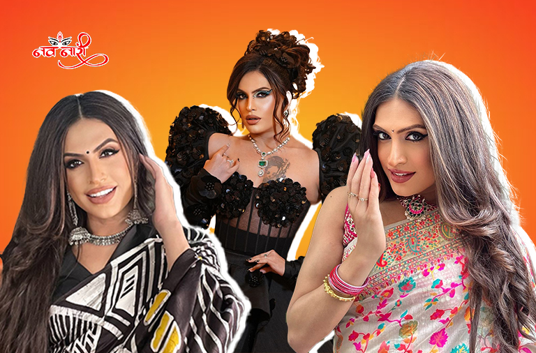 Sushant Divgikr Rani KoHEnur Drag artist content creator life journey Navratri 2024 Nav Naari