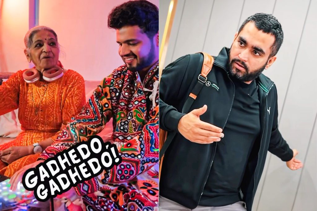 FI (2) - Social Nation Mayur Jumani Viraj Ghelani Nani content creators music parody diss track Sanedo Garba Navratri 2024