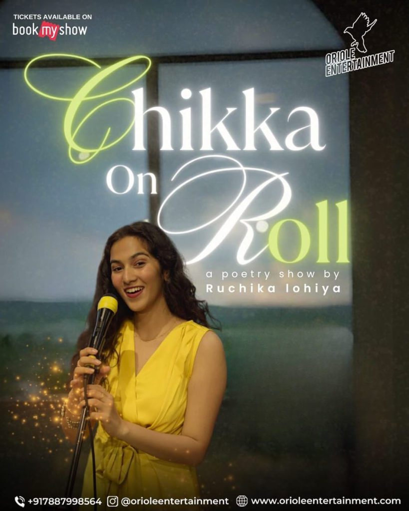 Snapinsta.app_453430755_18354660124119077_6148123556201489977_n_1080 (1) - Social Nation Ruchika Lohiya Chikka On The Roll poetic show BookMyShow