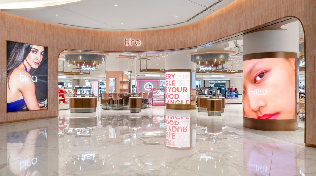 Tira JWP Facade (1) - Social Nation Tira global luxury beauty brands flagship store Jio World Plaza Reliance Retail shopping
