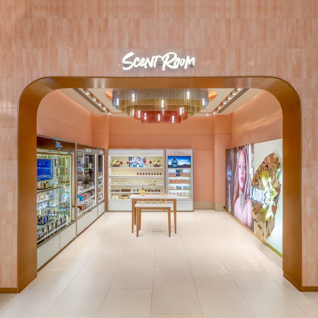 Tira JWP Scent Room - Social Nation Tira global luxury beauty brands flagship store Jio World Plaza the scent room retail shopping
