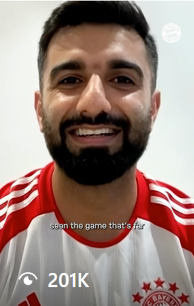 manav chhabra mnv fc bayern football club match halftime chat content creator from the creator-verse