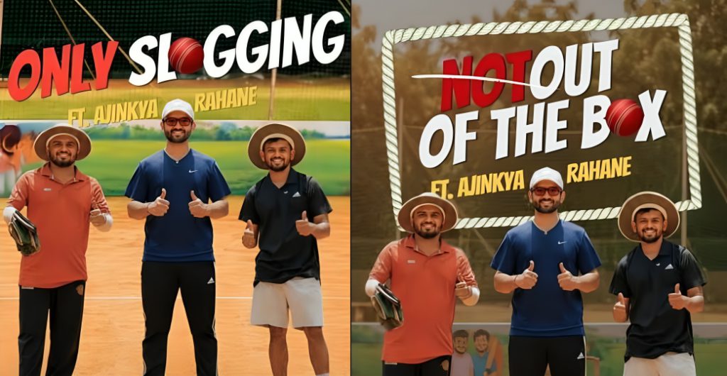 "Not Out Boys" Team Up With Ajinkya Rahane And Cricket Fans Love It!
