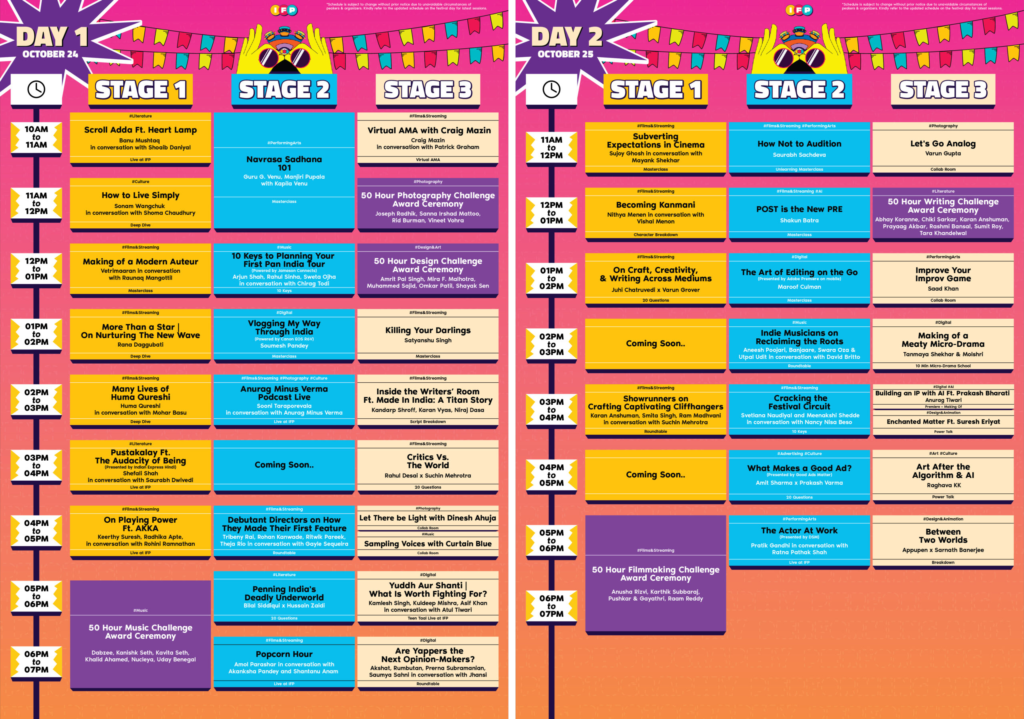 IFP Schedule